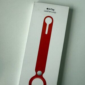 Apple AirTag Leather Loop (PRODUCT RED) | BRAND NEW IN SEALED BOX
